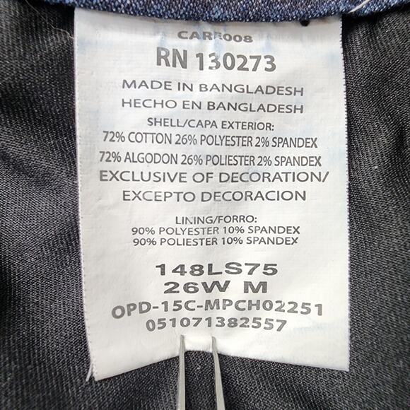 Lee Riders Skort Womens 26W Blue Stretch Denim Mini Built-in Shorts Casual - Picture 5 of 9